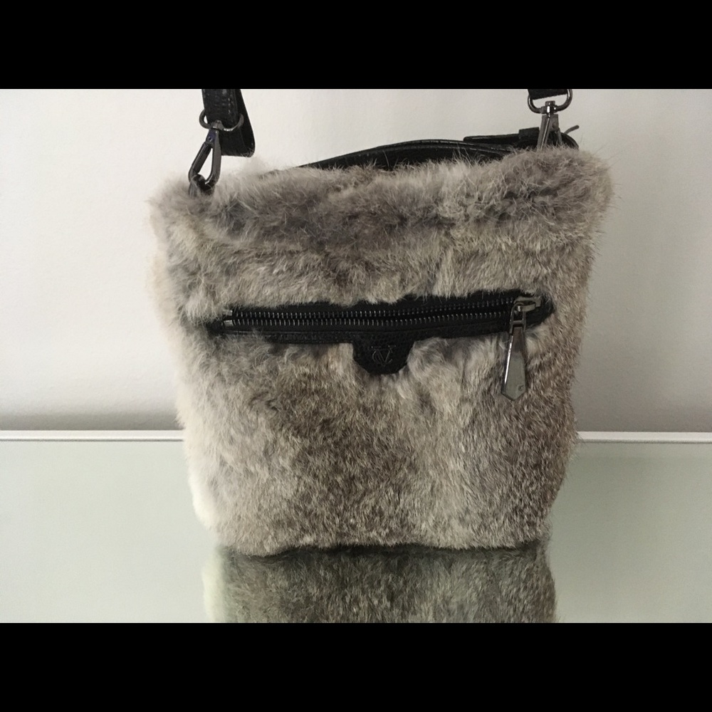 Vince Camito Rabbit Fur Purse